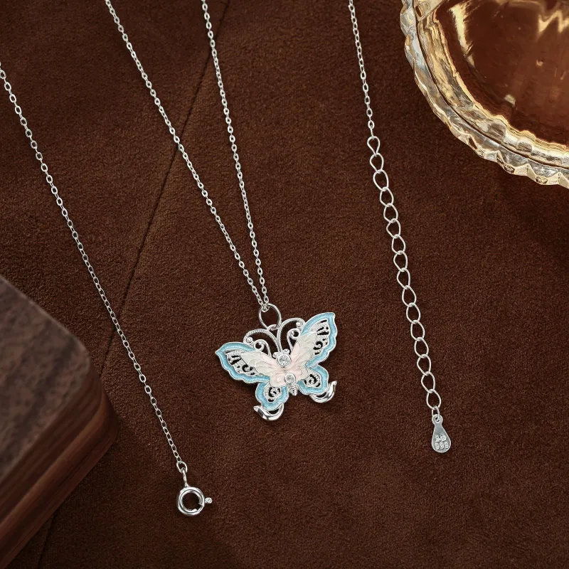 Happy Tide S999 Fine Silver Necklaces Women's-3