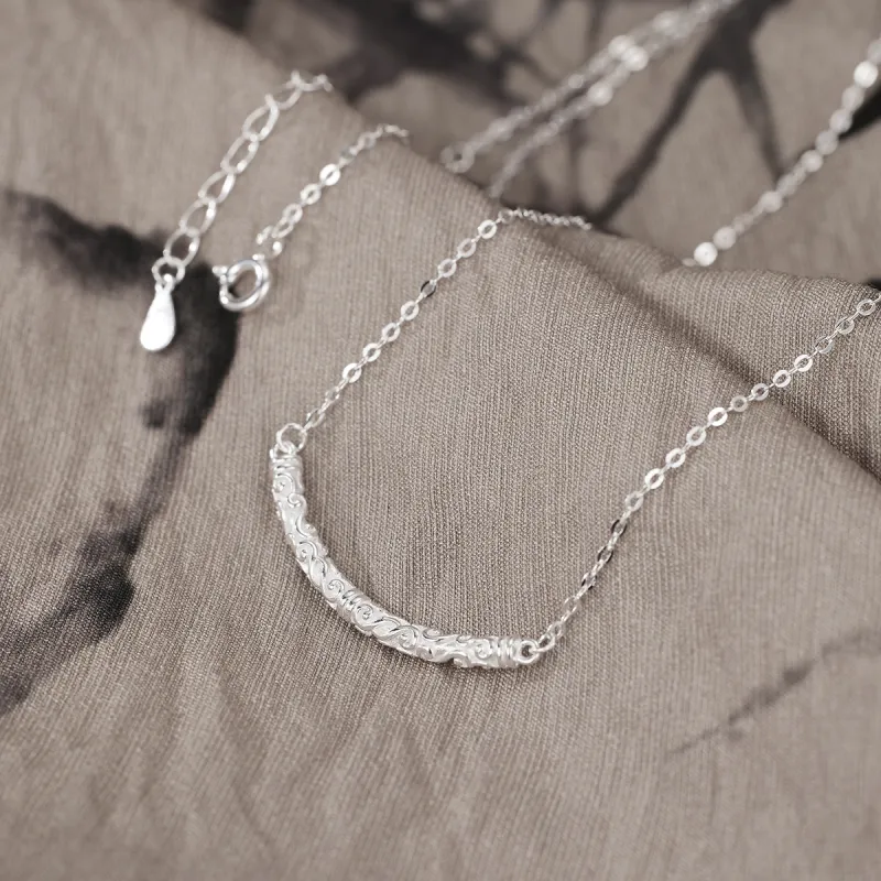 Happy Tide S999 Fine Silver Necklaces Women's-3