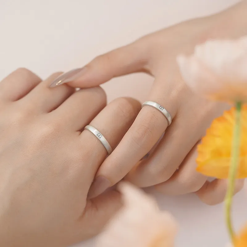 Happy Tide S999 Fine Silver Rings Unisex-2