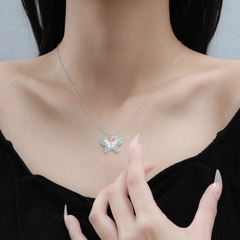 Happy Tide S999 Fine Silver Necklaces Women's-1