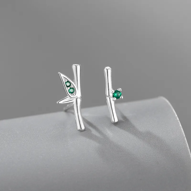 Happy Tide S999 Fine Silver Stud Earrings Women's-3