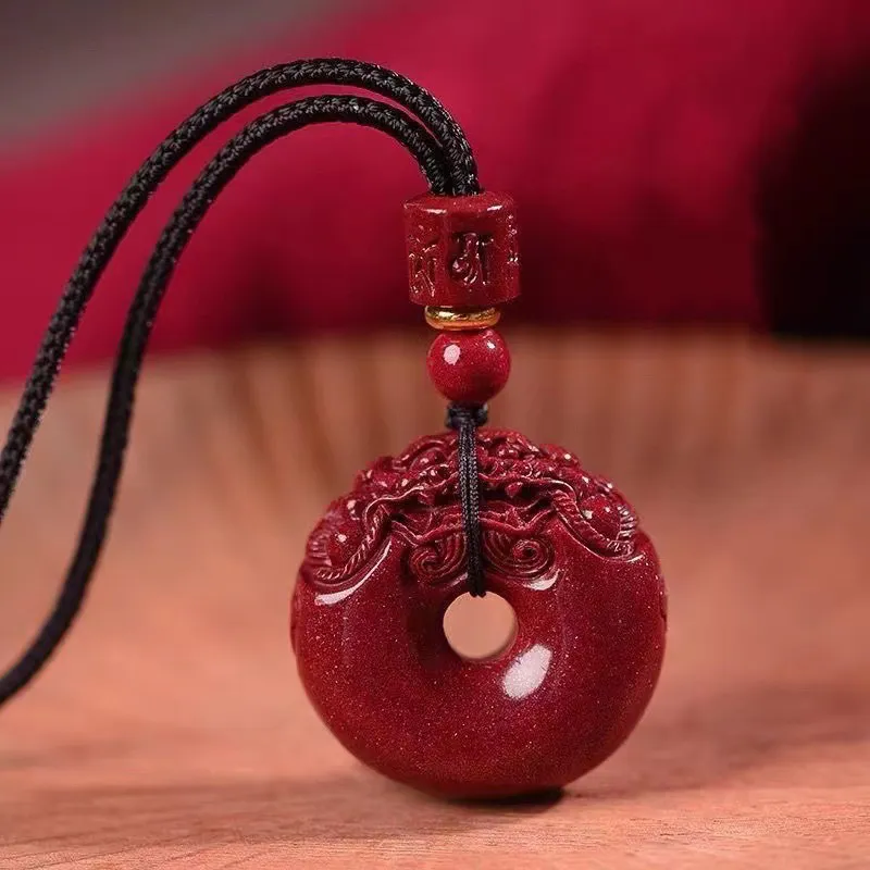 Happy Tide Cinnabar Necklaces Women's-3