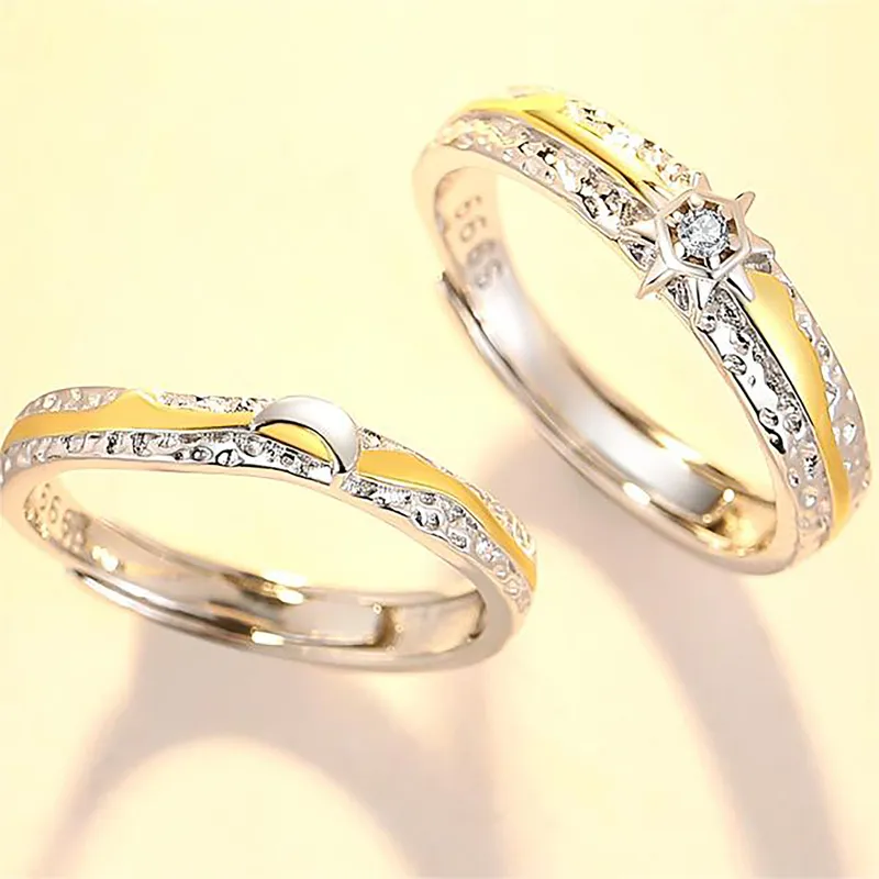 Happy Tide S999 Fine Silver Rings Women's-3