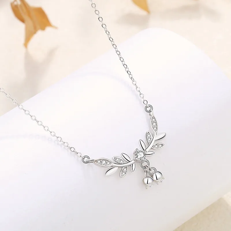 Happy Tide S999 Fine Silver Necklaces Women's-2