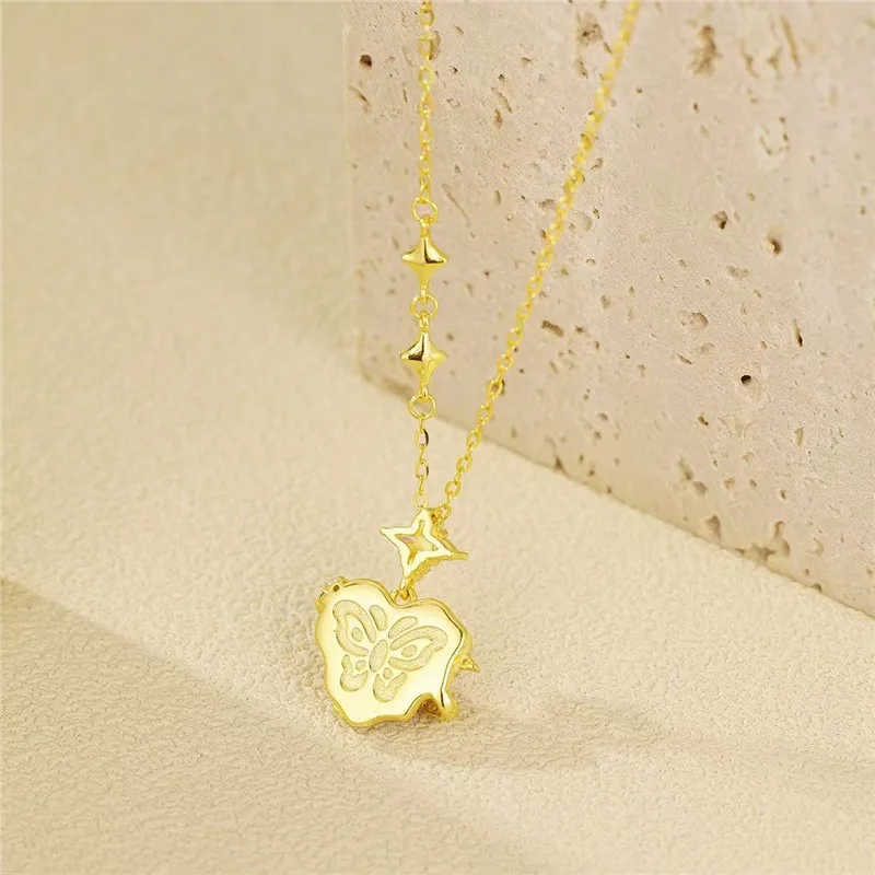 Happy Tide S999 Fine Silver Necklaces Women's-3