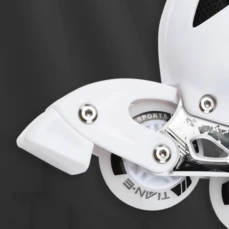 SOFT Inline Skates Silicone Unisex 1 Pair Black White-1