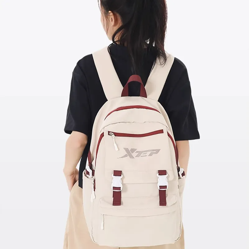 XTEP Oxford Backpack Unisex Red White-4
