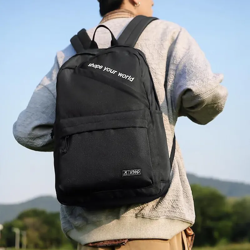 XTEP Polyester Backpack Regular Unisex Black-1