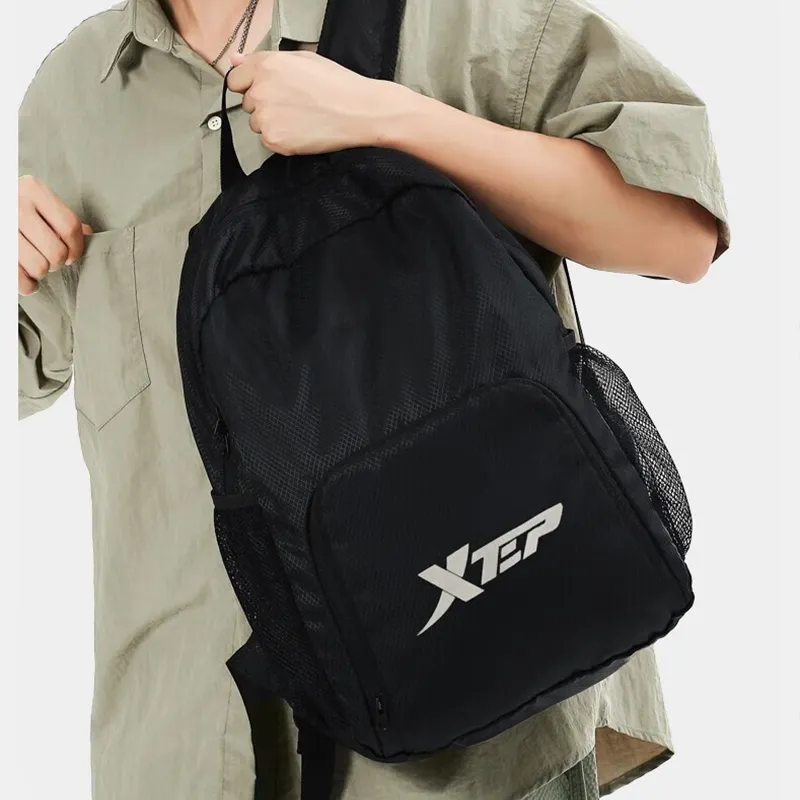 XTEP Polyester Backpack Regular Unisex Black-3