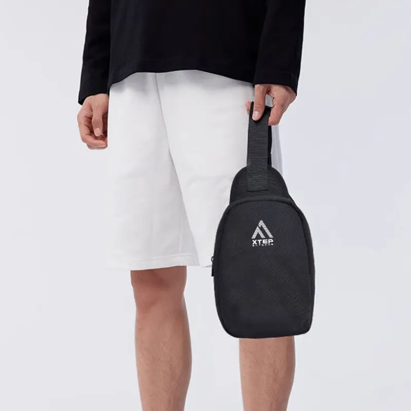 XTEP Nylon Sling Bag Regular Unisex Black-3