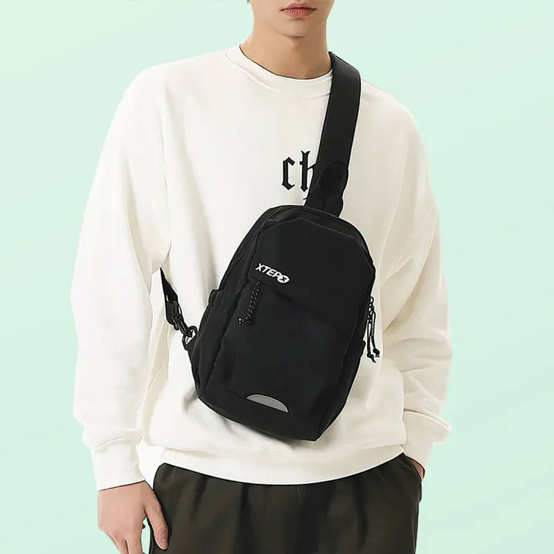 XTEP Chemical Fiber Bag Unisex Black-4