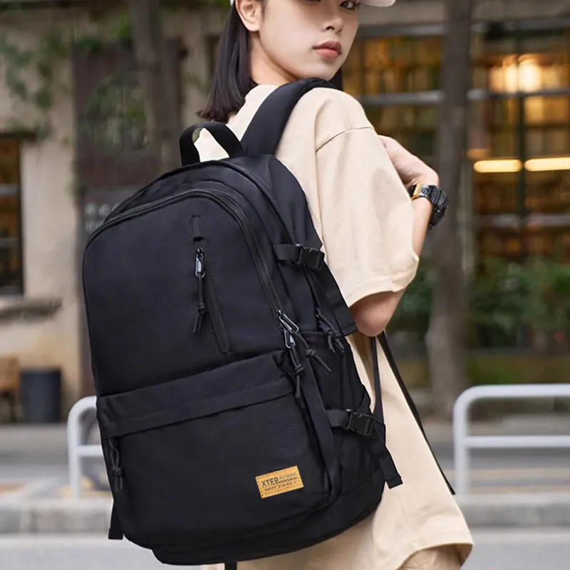 XTEP Oxford Backpack Unisex Black-1