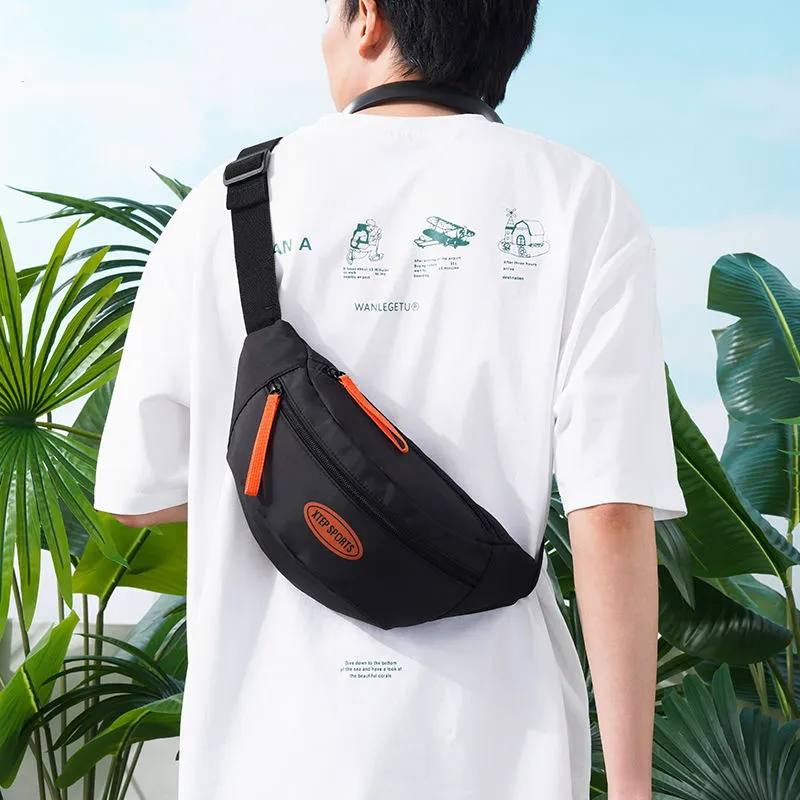 XTEP Chemical Fiber Crossbody Bag Regular Unisex Black-1