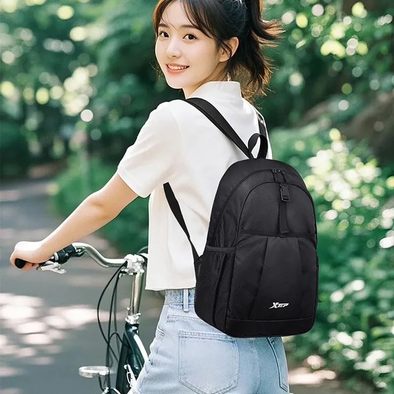 XTEP Polyester Backpack Unisex Black-1