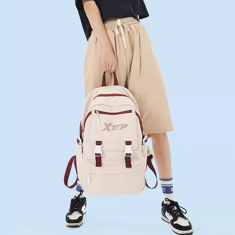 XTEP Oxford Backpack Unisex Red White-2