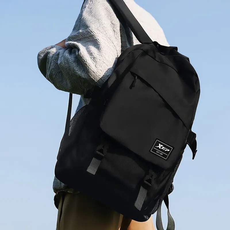 XTEP Polyester Backpack Regular Unisex Black-3