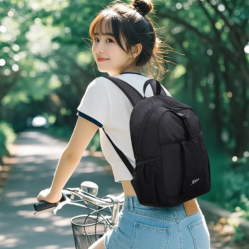 XTEP Polyester Backpack Unisex Black-3