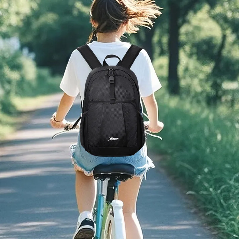 XTEP Polyester Backpack Unisex Black-2