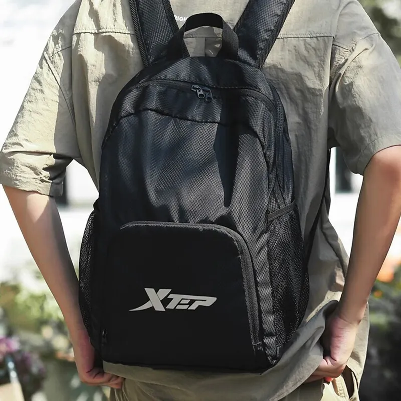 XTEP Polyester Backpack Regular Unisex Black-4