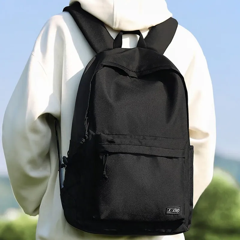 XTEP Polyester Backpack Regular Unisex Beige Black-9