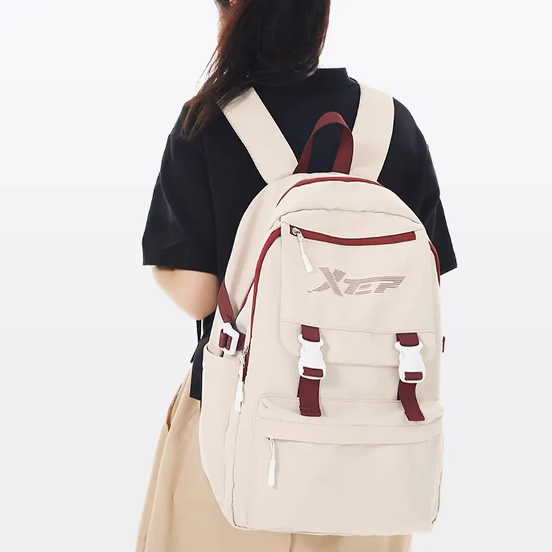 XTEP Oxford Backpack Unisex Red White-3