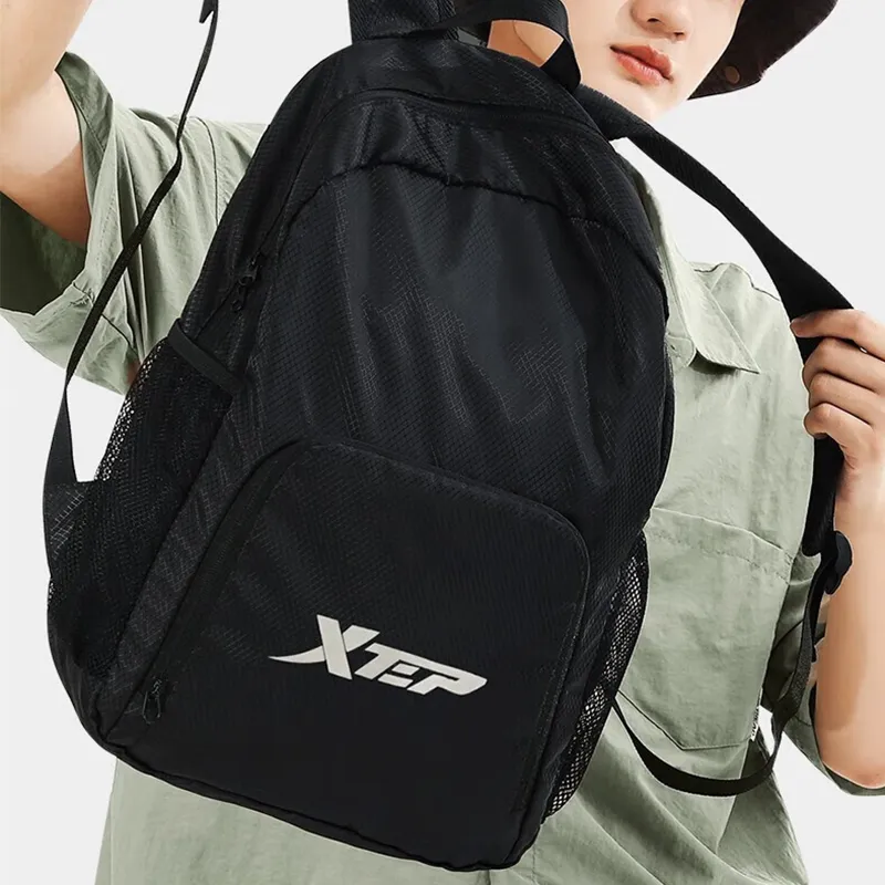 XTEP Polyester Backpack Regular Unisex Black-2