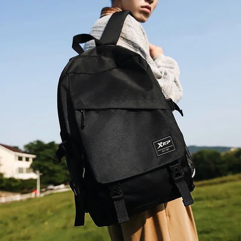 XTEP Polyester Backpack Regular Unisex Black-4