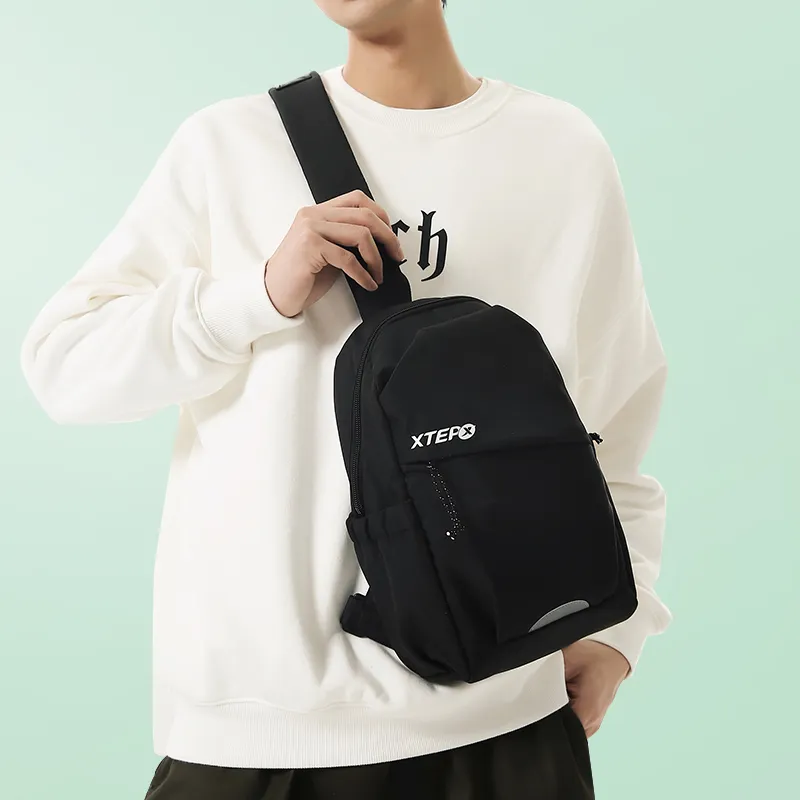 XTEP Chemical Fiber Bag Unisex Black-2