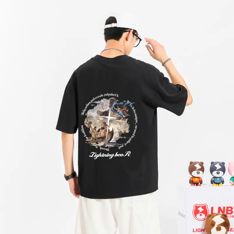 LIGHTNING BEAR T Shirts Unisex-3