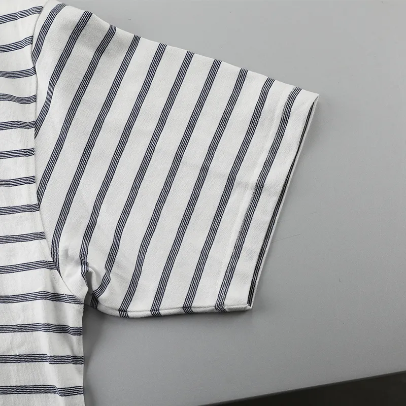 PUSH HZC T Shirt Men's Blue Stripes Pattern-5