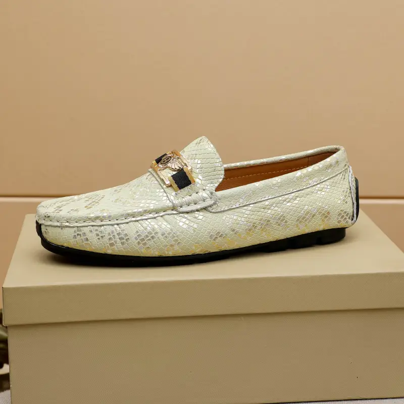 Voguhomme Casual Shoes Men's Silver Yellow-4