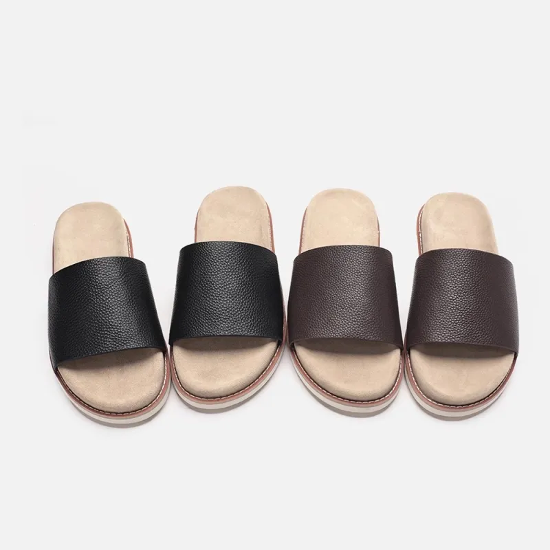 Voguhomme Rubber Sole Slip Resistant Slide Slippers Men's-5