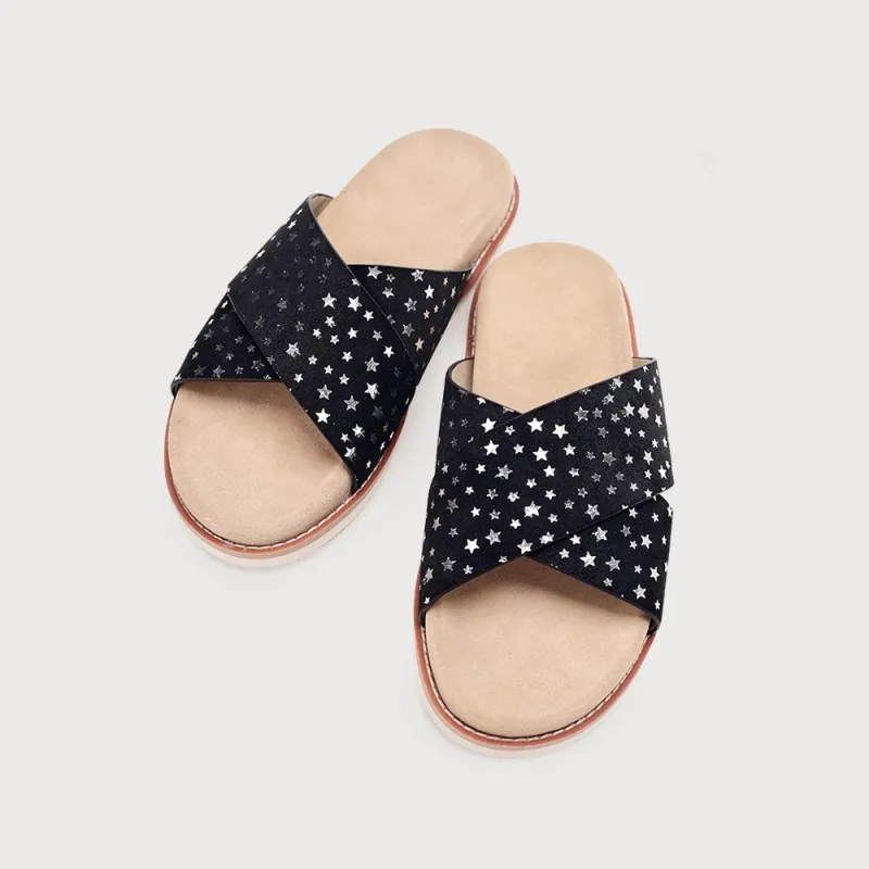 Voguhomme Slip Resistant Abrasion Resistant Slide Slippers Men's-2