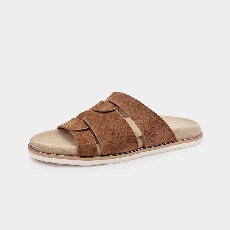 Voguhomme Rubber Sole Slip Resistant Slide Slippers Men's-1
