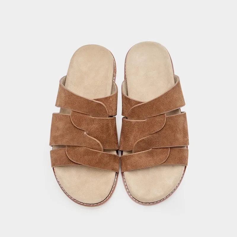 Voguhomme Rubber Sole Slip Resistant Slide Slippers Men's-4
