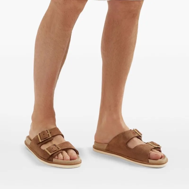 Voguhomme Rubber Sole Slip Resistant Slide Slippers Men's-5
