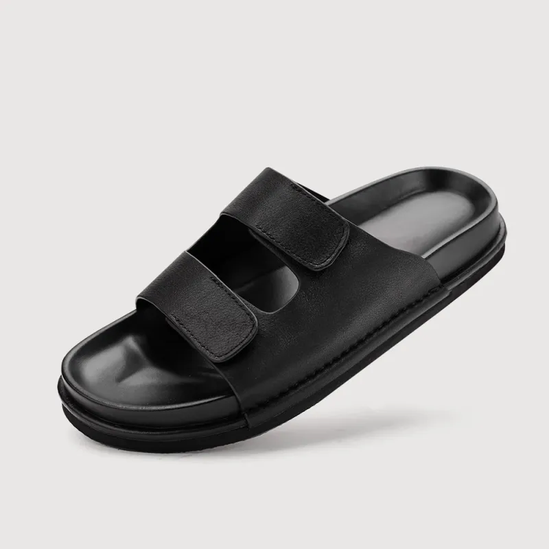 Voguhomme EVA Slip Resistant Slide Slippers Men's Black-2