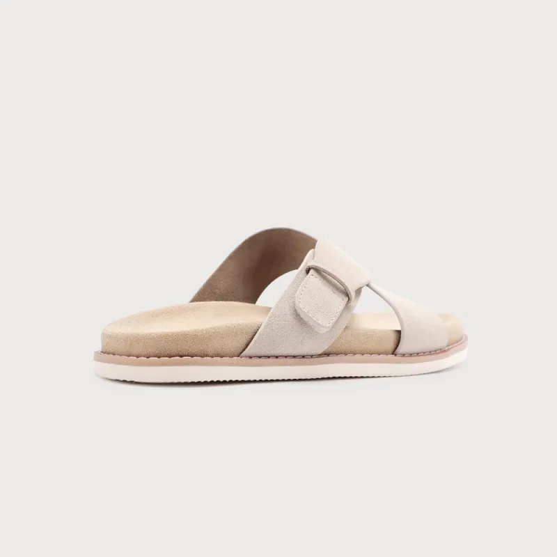Voguhomme Rubber Sole Slip Resistant Slide Slippers Men's Apricot-3