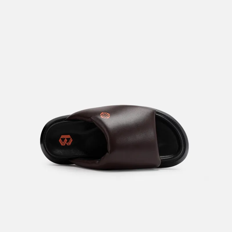 Voguhomme Slide Slippers Men Burgundy-4