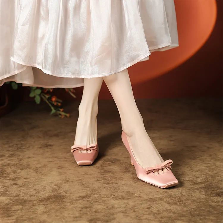Beijiani Slim Heel High Heels 7.5cm Women's-3