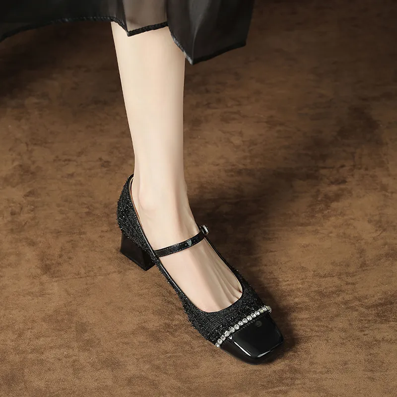 Beijiani Chunky Heel High Heels Women's-6