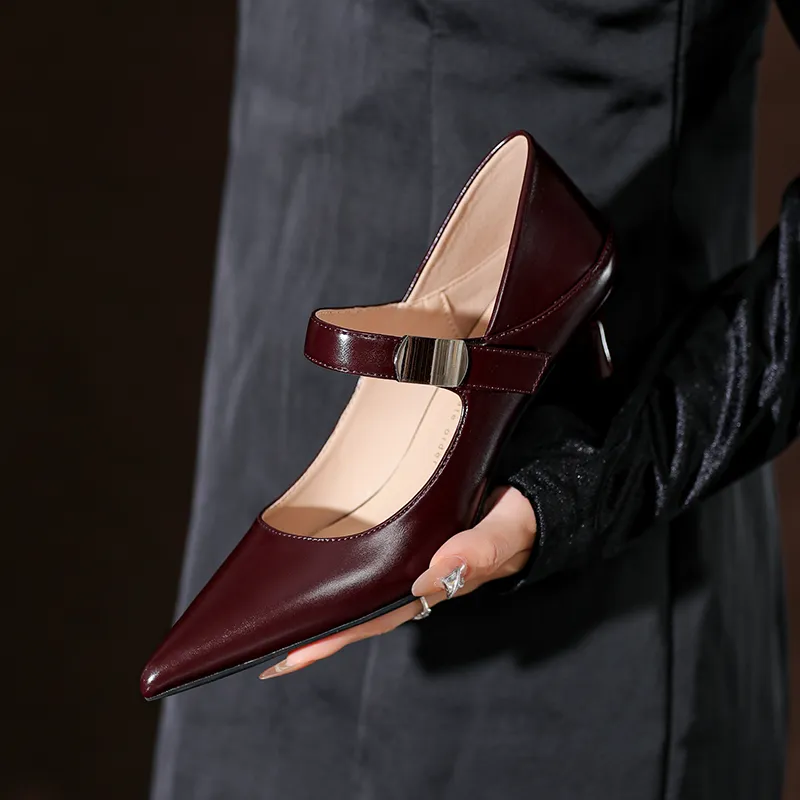 Beijiani Slim Heel High Heels Women's Ecru-7