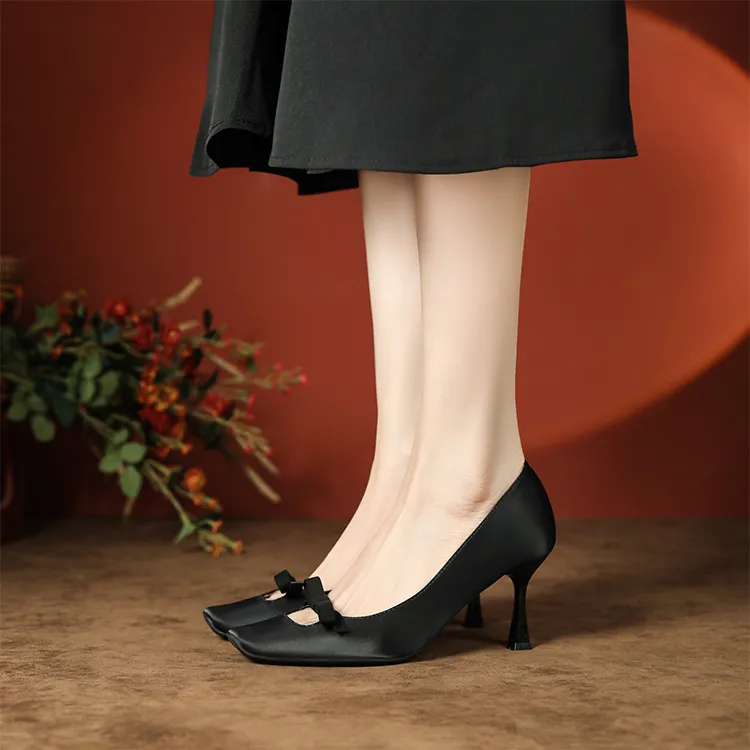 Beijiani Slim Heel High Heels 7.5cm Women's-12