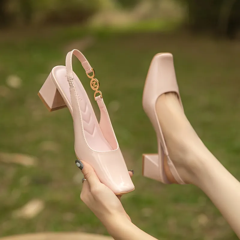 Beijiani Chunky Heel High Heels 3cm Women's-8