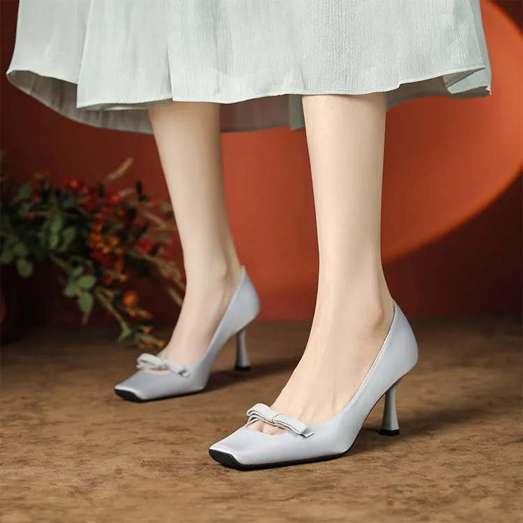Beijiani Slim Heel High Heels 7.5cm Women's-6