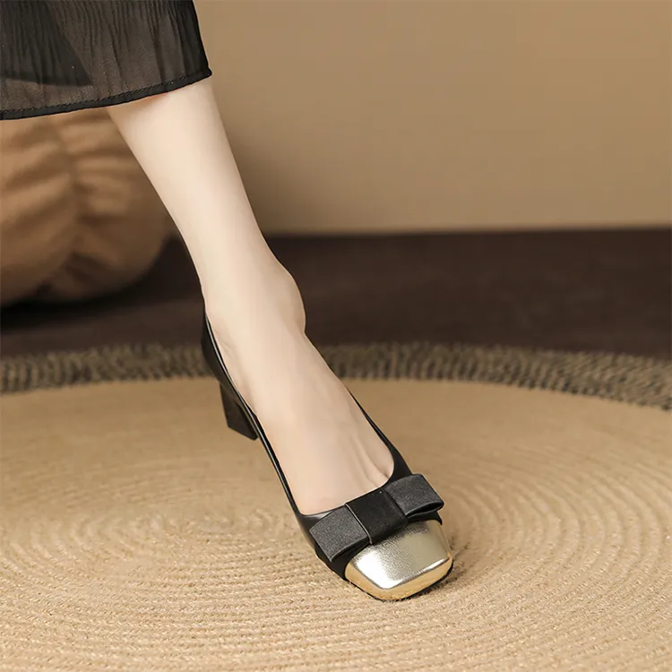 Beijiani Chunky Heel High Heels 5.5cm Women's-5