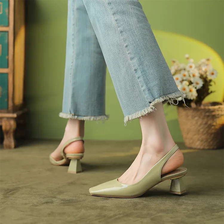Beijiani Chunky Heel High Heels 3cm Women's-10