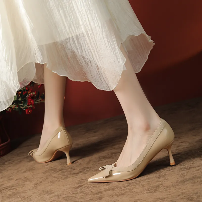 Beijiani Slim Heel High Heels 6cm Women's-11