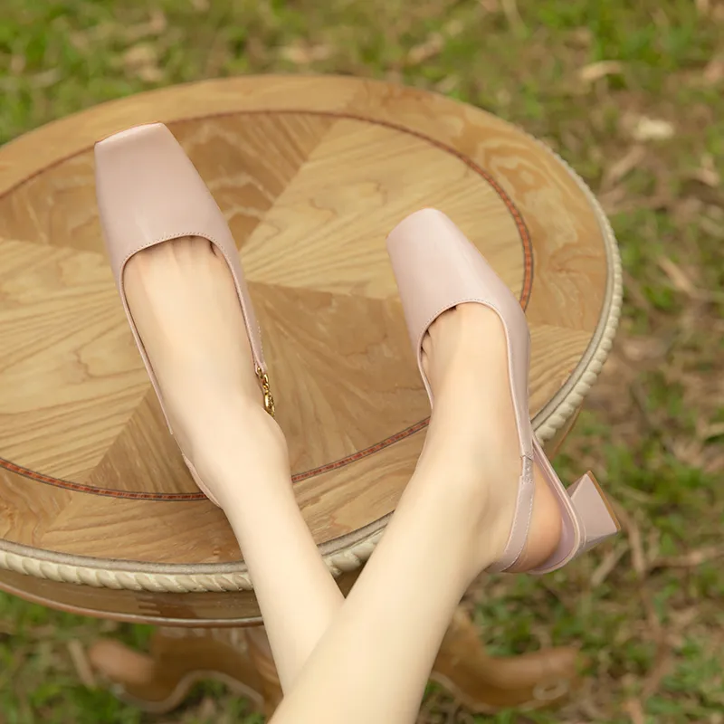 Beijiani Chunky Heel High Heels 3cm Women's-5