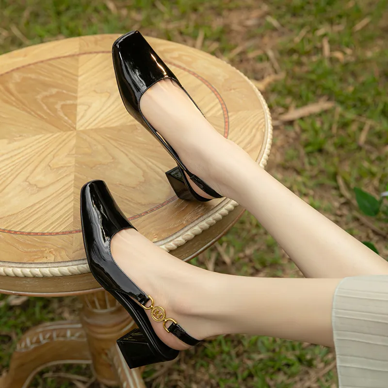Beijiani Chunky Heel High Heels 3cm Women's-12